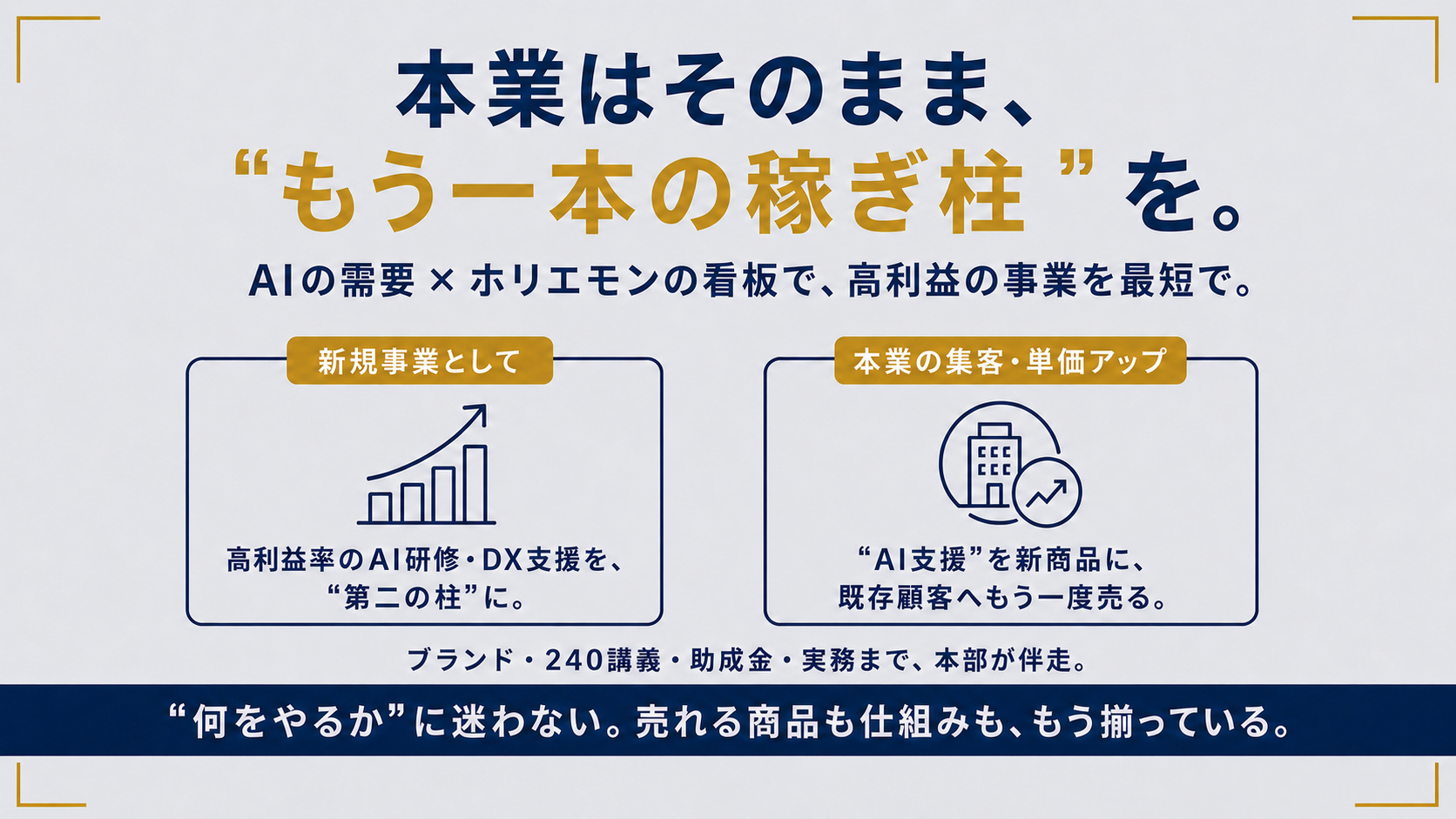 AI未経験でも可。運営・講義・助成金・営業ノウハウまで本部が幅広くサポート