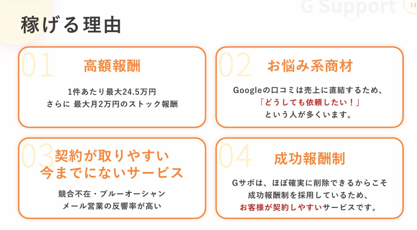 Google口コミ削除サービス！隙間時間でメール営業！月収200万円超えも可能！