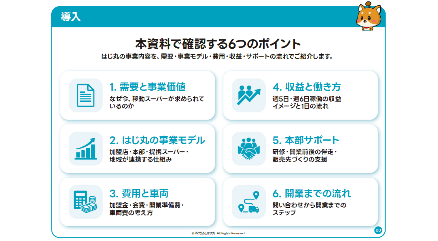 1週間の研修は全て無料！「移動スーパー事業」で独立＆社会貢献しませんか？