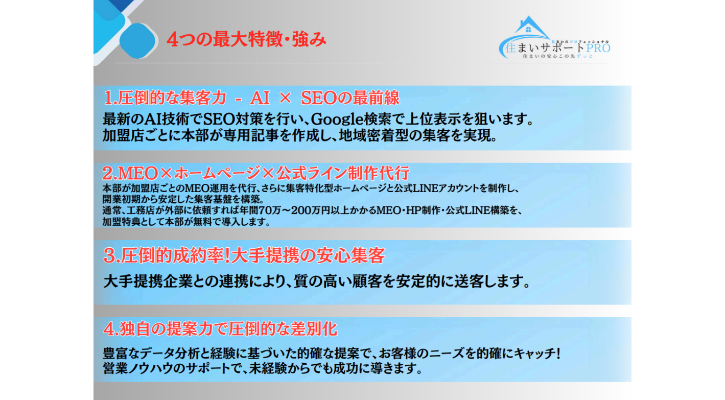 初年度に年商1億円達成のノウハウを提供！店舗・在庫・施工不要の住宅リフォーム事業