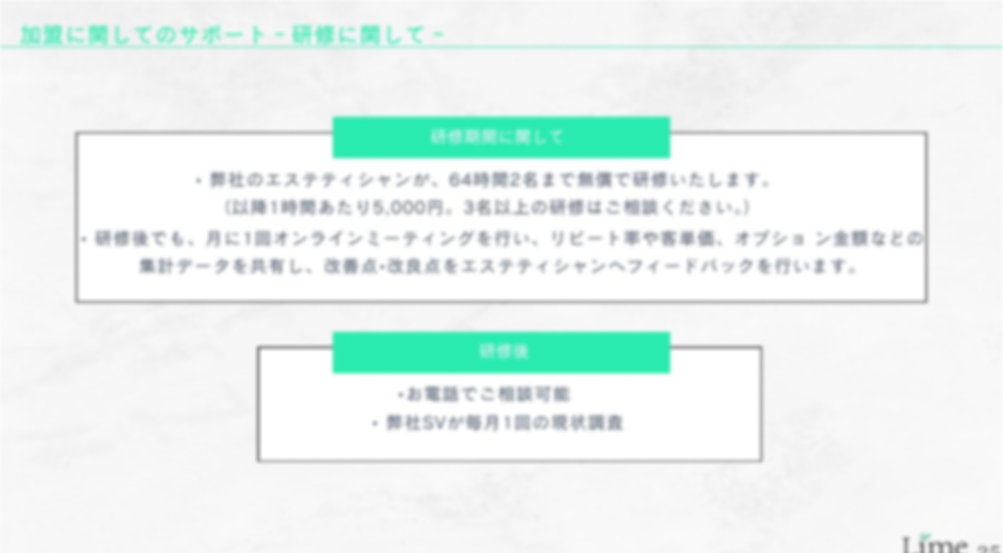 【物件取得・採用・運営を全て本部にお任せ】赤字撤退率0%のエステサロンで副業運営